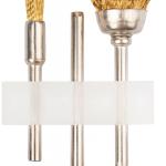 Корщетки латунированные, набор 3 шт 36904