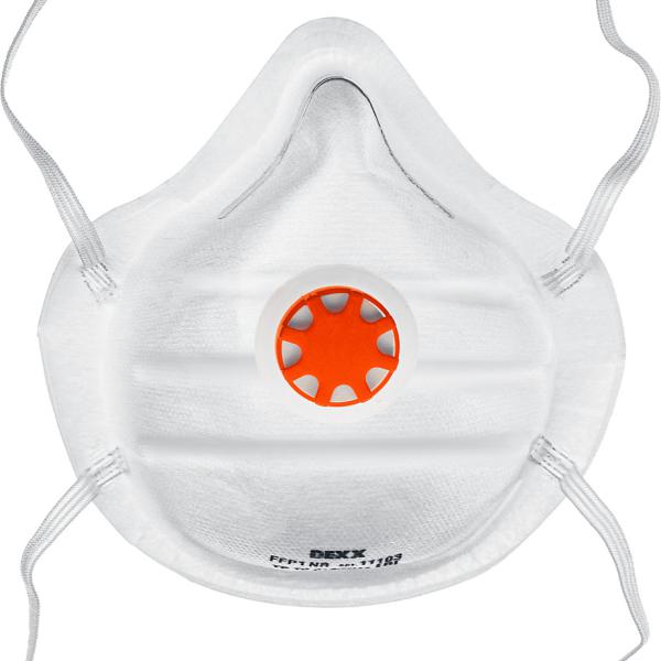 Полумаска фильтрующая DEXX противоаэрозольная,многослойная, коническая с клапаном FFP 11104