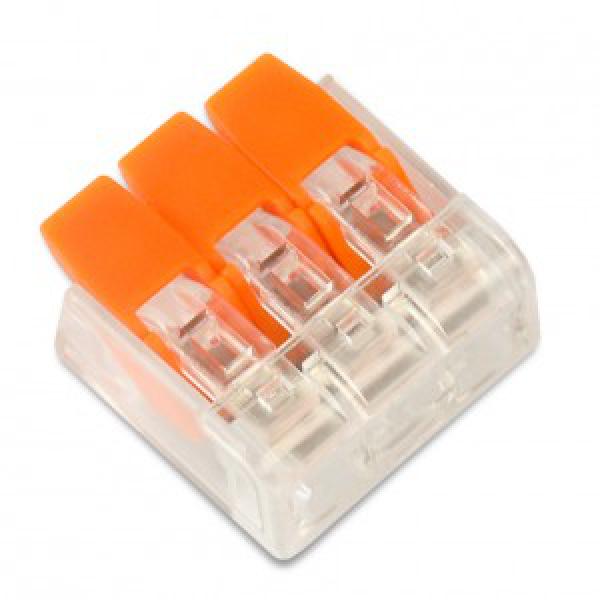 Клеммная колодка с рычагом 3 х (0,14-4,0мм2) СМК-221-413 тип WAGO SmartBuy  SBE-ccwcc-3