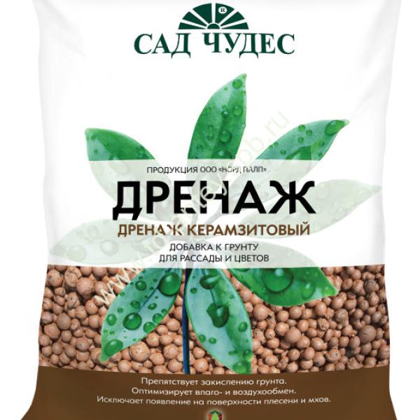 Керамзитный дренаж крупный (фракция 8-20 мм) 2л ФАРТ